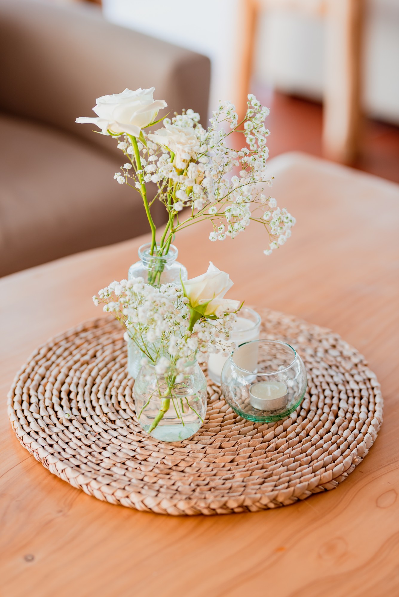 Centro de mesa con flores — galería