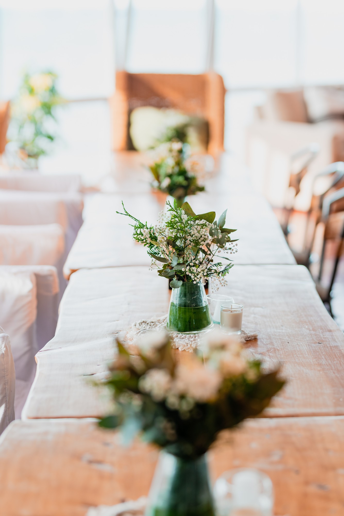Mesa de banquete decorada — galería